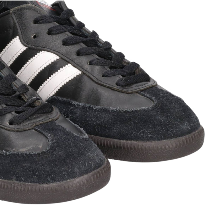 Adidas SAMBA LEATHER sneakers, size 8 1/2 Men's 26.5cm unclear black type Vintage Second Hand