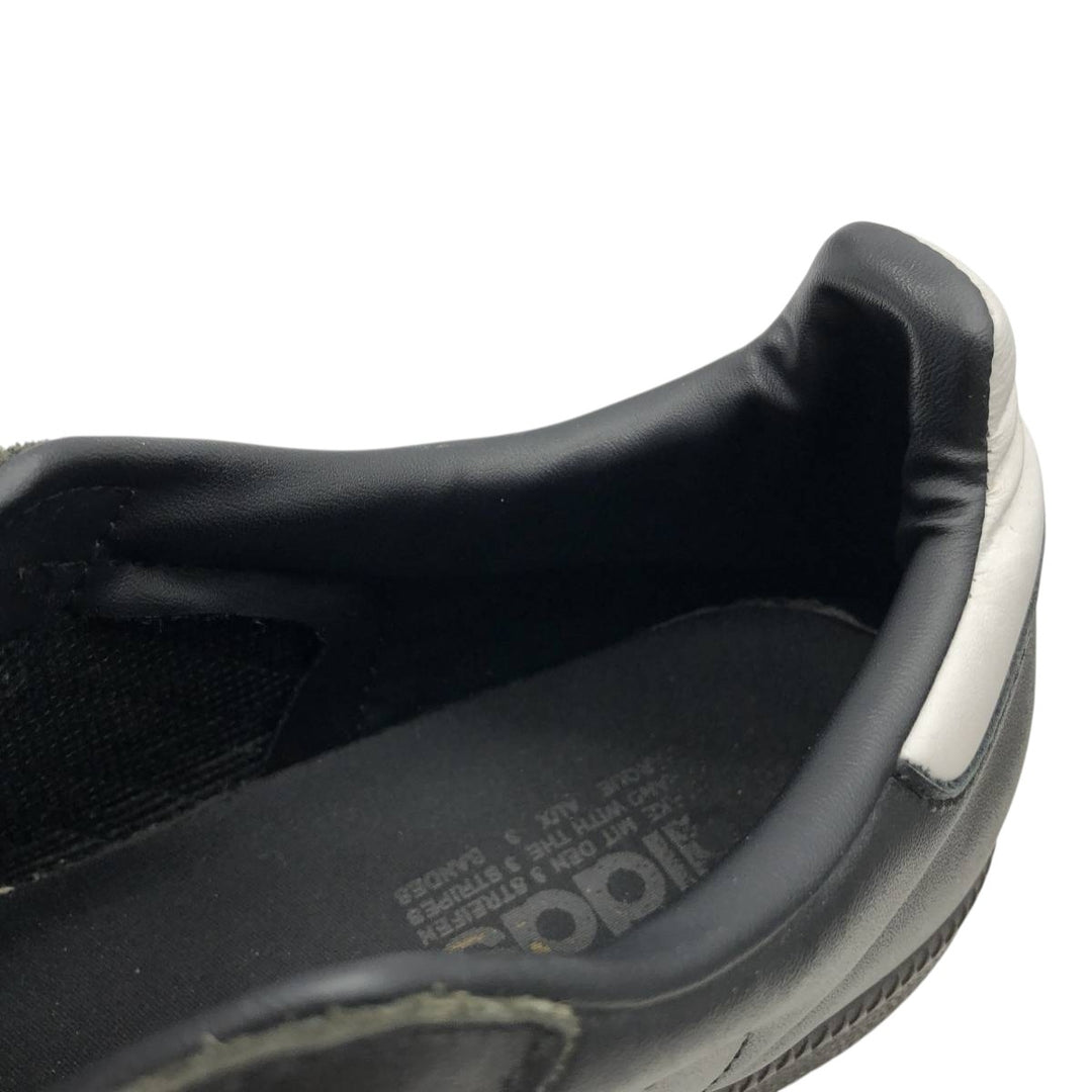Adidas SAMBA LEATHER sneakers, size 8 1/2 Men's 26.5cm unclear black type Vintage Second Hand
