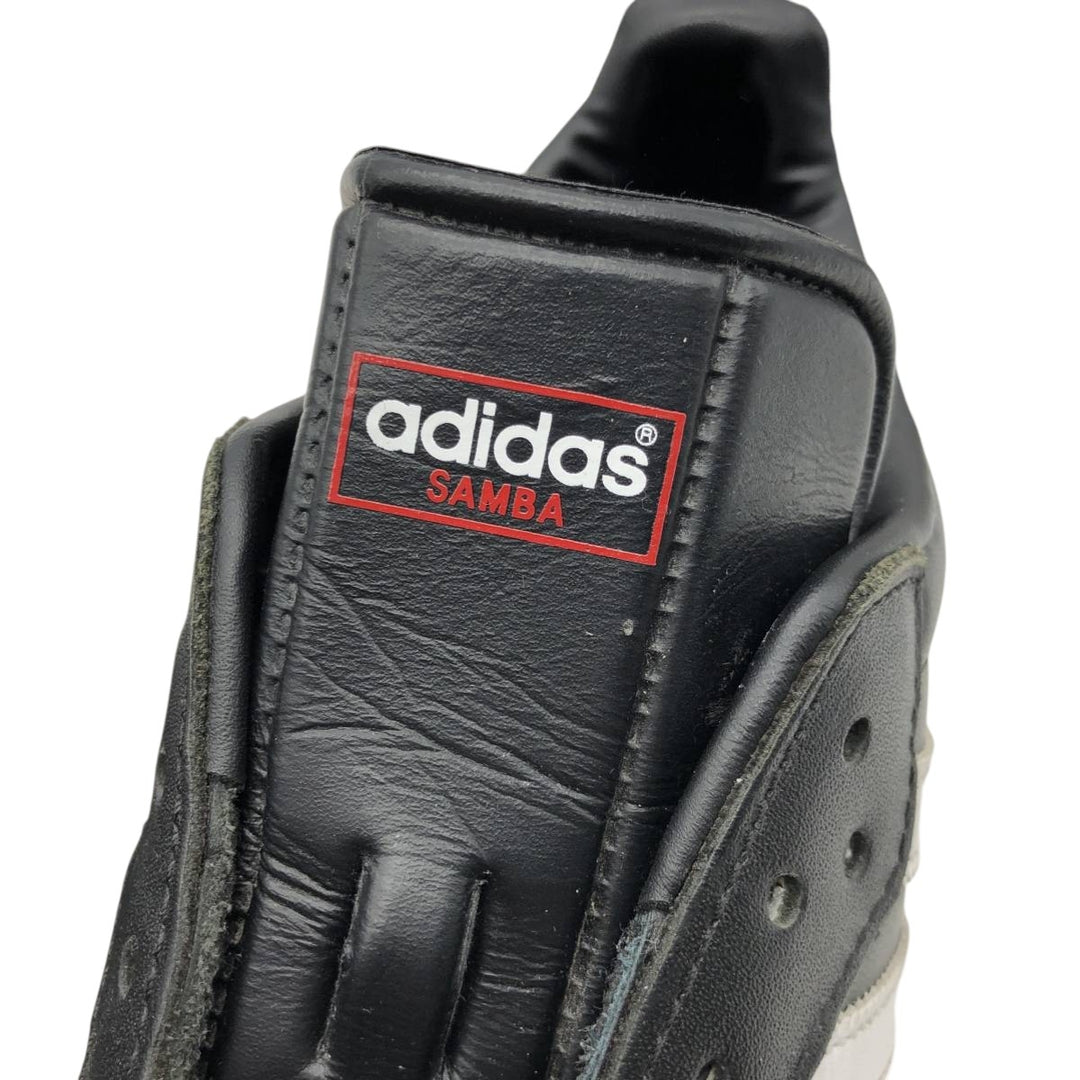 Adidas SAMBA LEATHER sneakers, size 8 1/2 Men's 26.5cm unclear black type Vintage Second Hand