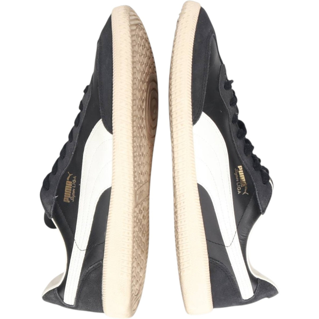 Puma SUPER LIGA OG RETRO sneakers, size 10.5 Men's 28.5cm genuine leather black type Vintage Second Hand