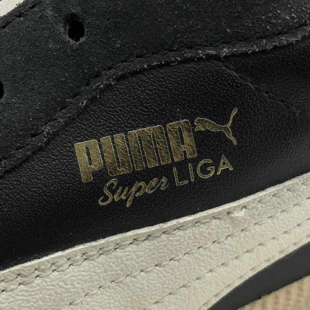 Puma SUPER LIGA OG RETRO sneakers, size 10.5 Men's 28.5cm genuine leather black type Vintage Second Hand
