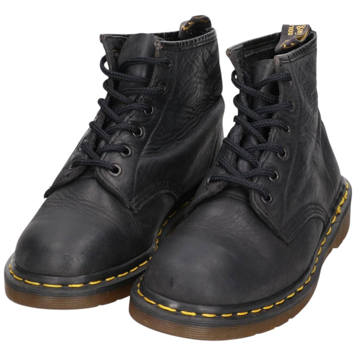 Dr. Martens 6-hole boots made in the UK Women's 24.0cm unclear black type Vintage Second Hand