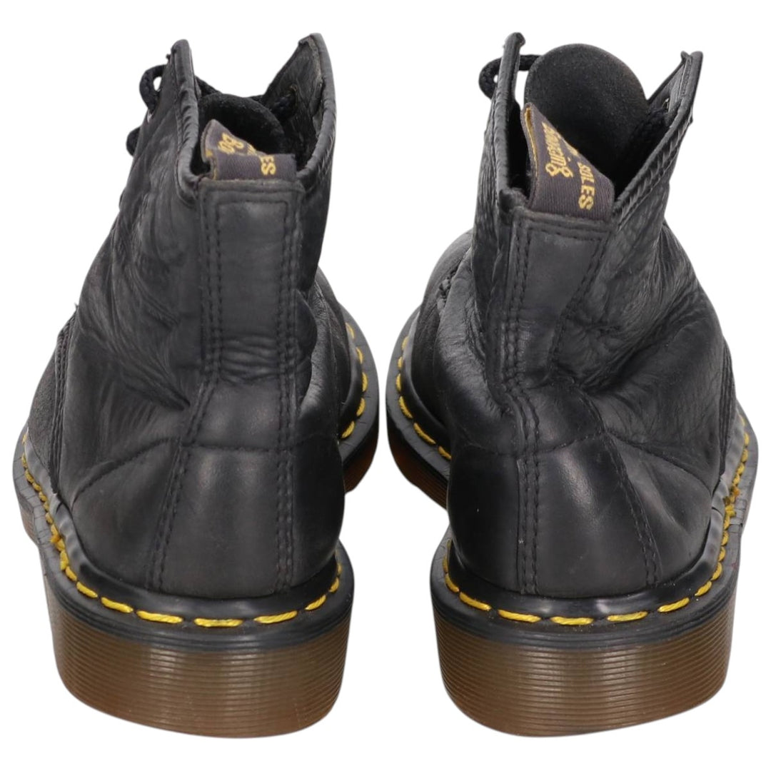Dr. Martens 6-hole boots made in the UK Women's 24.0cm unclear black type Vintage Second Hand