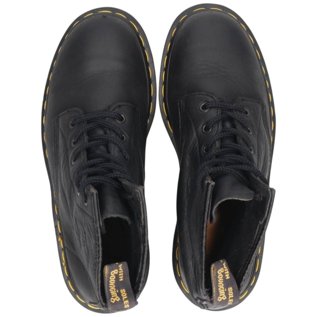 Dr. Martens 6-hole boots made in the UK Women's 24.0cm unclear black type Vintage Second Hand
