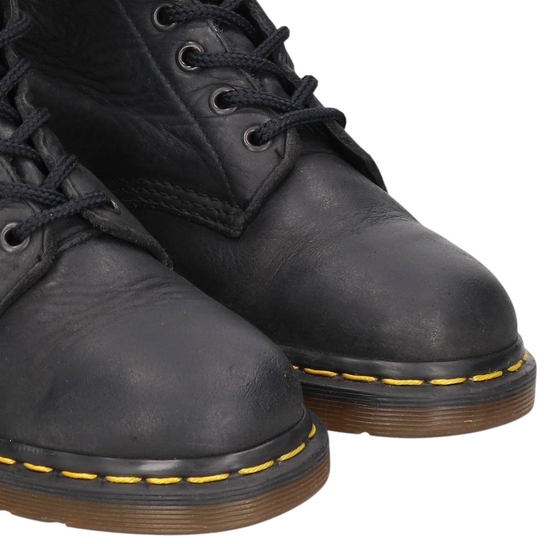Dr. Martens 6-hole boots made in the UK Women's 24.0cm unclear black type Vintage Second Hand