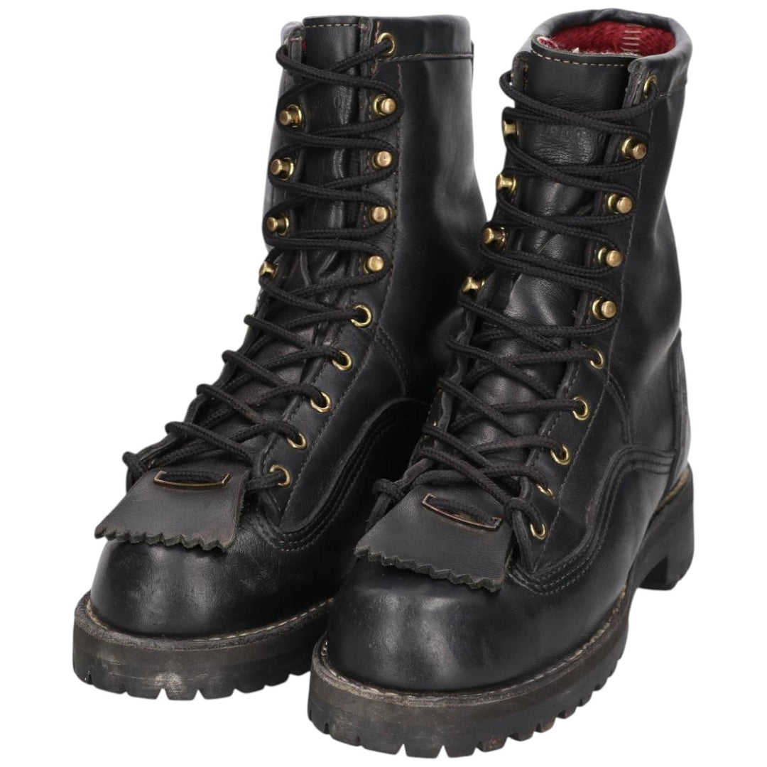 Danner Quilted Tan Work Boots, Made in USA, Size 8M Men's 26.0cm genuine leather black type Vintage Second Hand