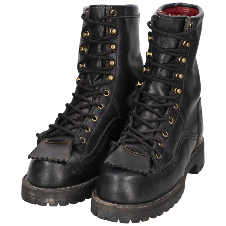 Danner Quilted Tan Work Boots, Made in USA, Size 8M Men's 26.0cm genuine leather black type Vintage Second Hand