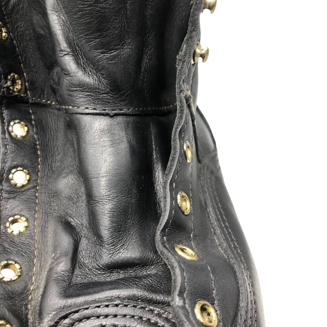 Danner Quilted Tan Work Boots, Made in USA, Size 8M Men's 26.0cm genuine leather black type Vintage Second Hand
