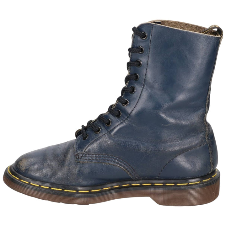 Dr. Martens THE ORIGINAL 10-Eye Boots, Made in England, Size 6 1/2 Men's 25.5cm unclear navy blue type Vintage Second Hand