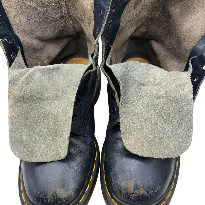 Dr. Martens THE ORIGINAL 10-Eye Boots, Made in England, Size 6 1/2 Men's 25.5cm unclear navy blue type Vintage Second Hand