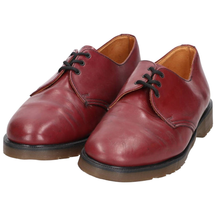 Dr. Martens Export Quality 3-Eye Shoes, Made in the UK, Size 8 Men's 27.0cm unclear burgundy type Vintage Second Hand