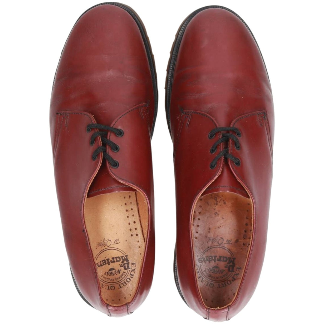 Dr. Martens Export Quality 3-Eye Shoes, Made in the UK, Size 8 Men's 27.0cm unclear burgundy type Vintage Second Hand