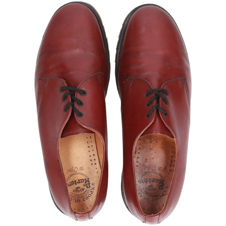 Dr. Martens Export Quality 3-Eye Shoes, Made in the UK, Size 8 Men's 27.0cm unclear burgundy type Vintage Second Hand