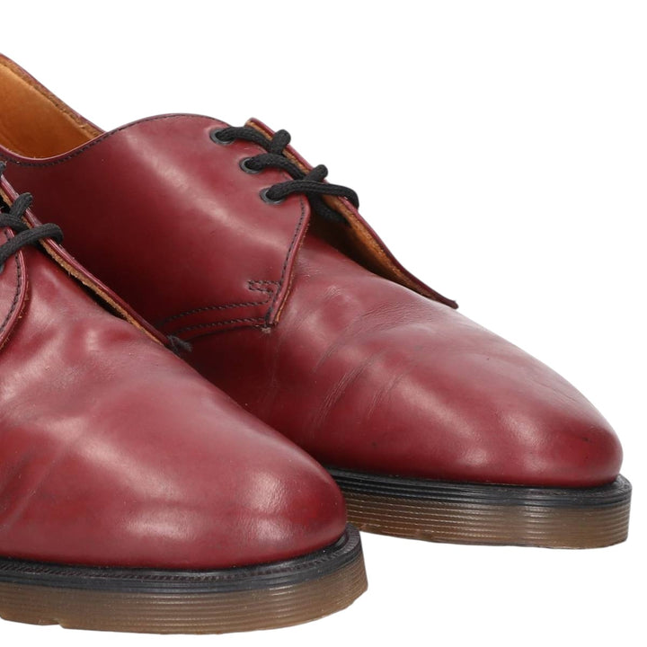 Dr. Martens Export Quality 3-Eye Shoes, Made in the UK, Size 8 Men's 27.0cm unclear burgundy type Vintage Second Hand