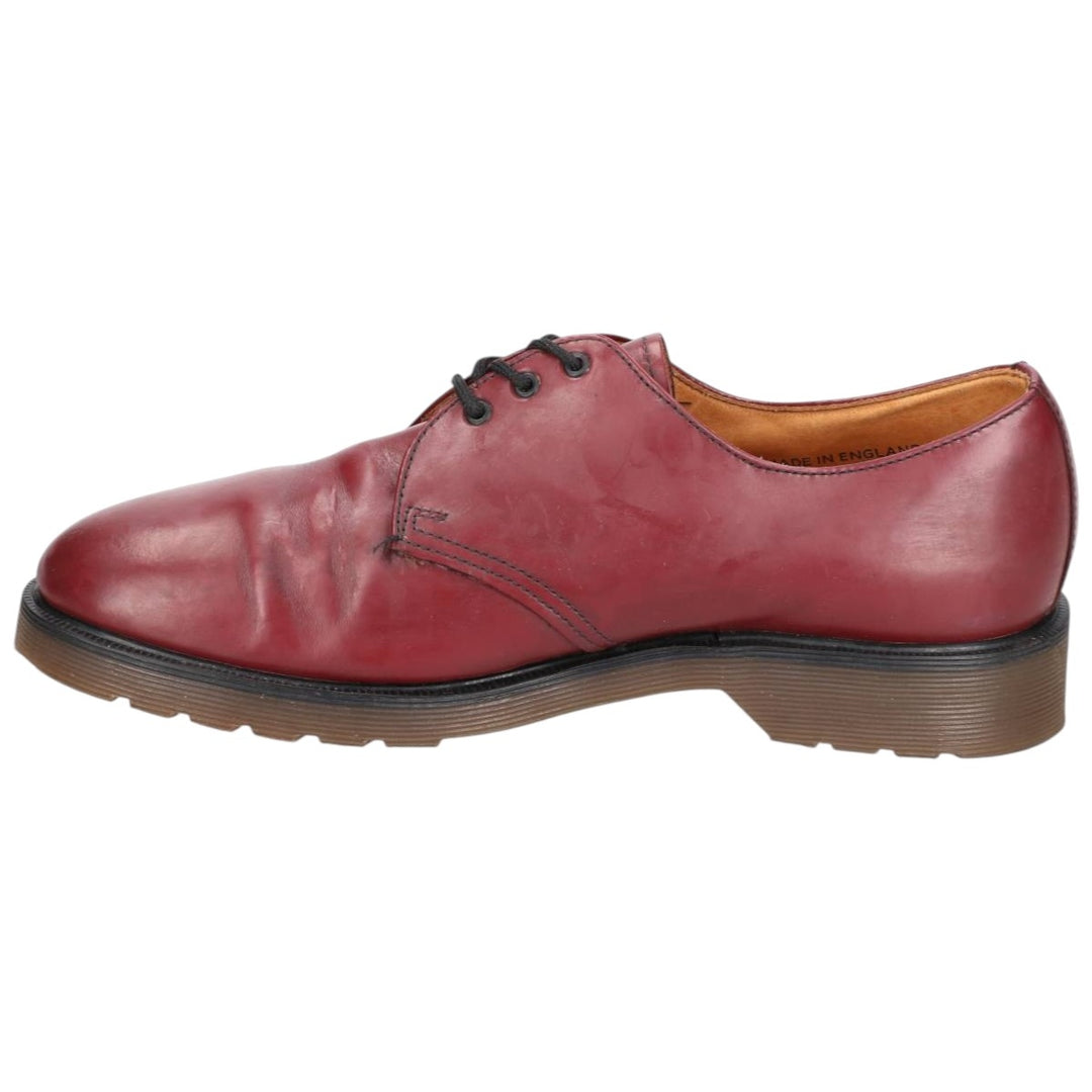 Dr. Martens Export Quality 3-Eye Shoes, Made in the UK, Size 8 Men's 27.0cm unclear burgundy type Vintage Second Hand