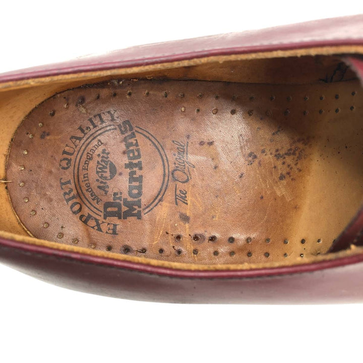 Dr. Martens Export Quality 3-Eye Shoes, Made in the UK, Size 8 Men's 27.0cm unclear burgundy type Vintage Second Hand