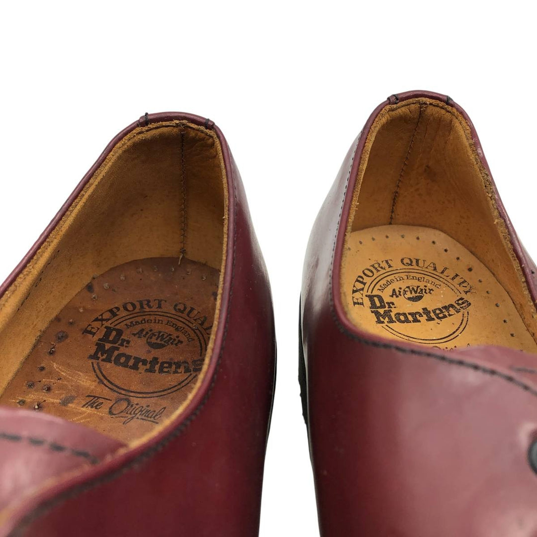 Dr. Martens Export Quality 3-Eye Shoes, Made in the UK, Size 8 Men's 27.0cm unclear burgundy type Vintage Second Hand