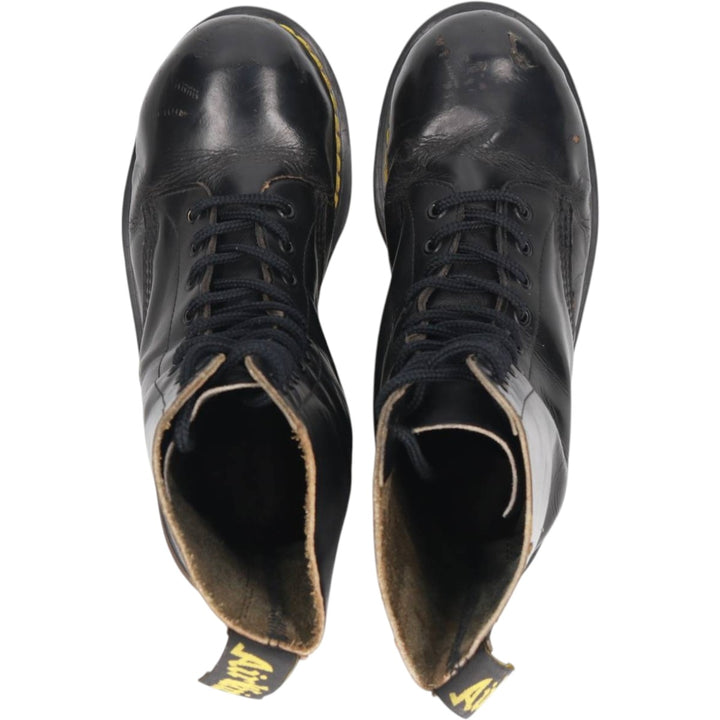 Dr. Martens THE ORIGNAL 11-hole boots, made in England. Women's 24.5cm genuine leather black type Vintage Second Hand