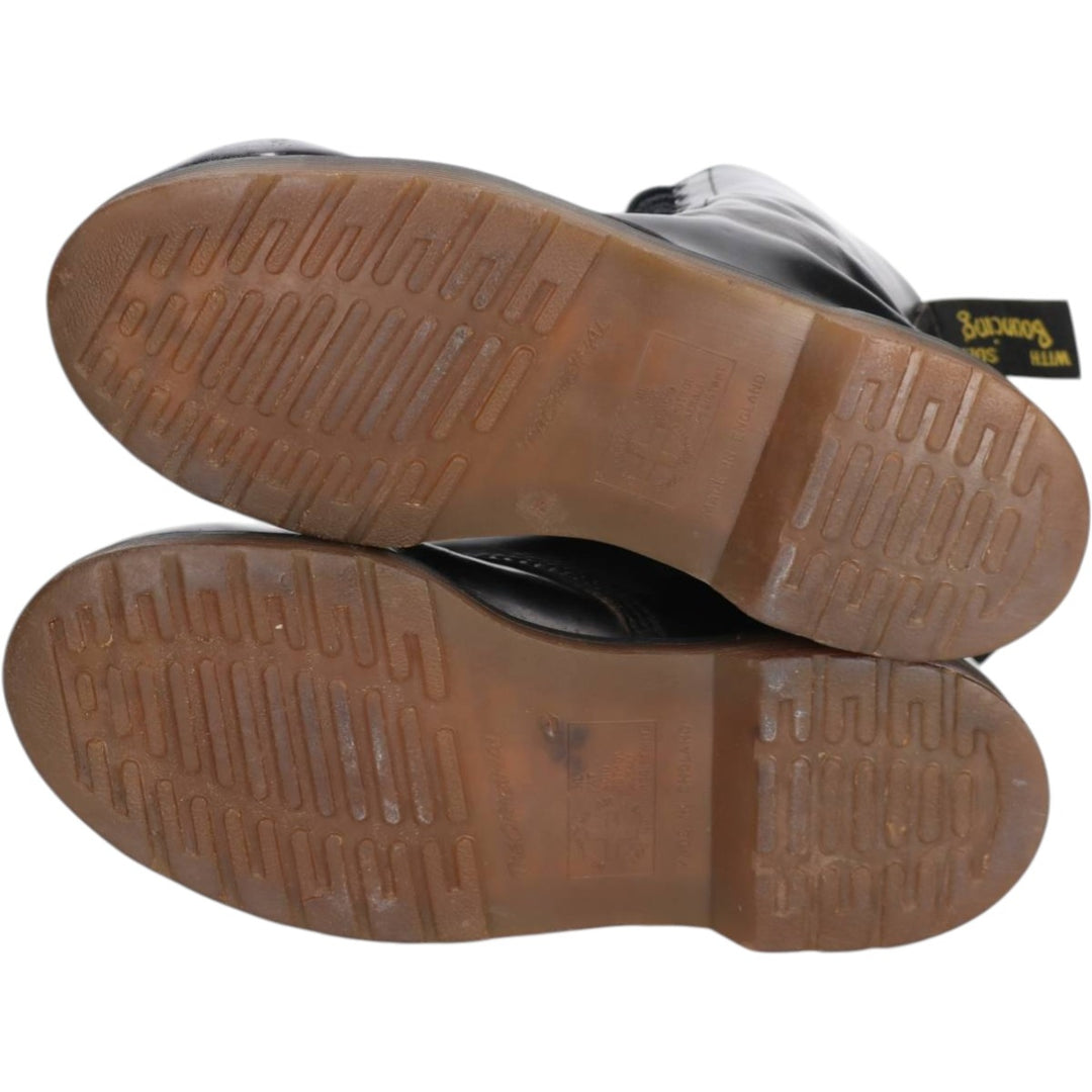 Dr. Martens THE ORIGNAL 11-hole boots, made in England. Women's 24.5cm genuine leather black type Vintage Second Hand
