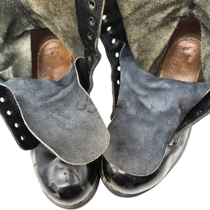 Dr. Martens THE ORIGNAL 11-hole boots, made in England. Women's 24.5cm genuine leather black type Vintage Second Hand