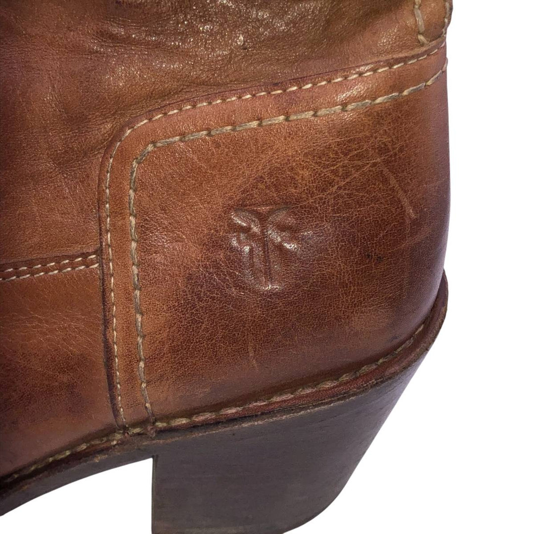 Frye Short Boots 8 B Women's 25.0cm unclear brown type Vintage Second Hand