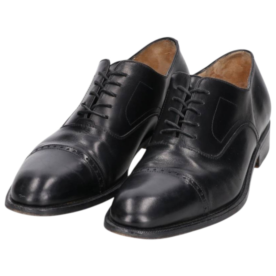 Salvatore Ferragamo straight-tip shoes, made in Italy Men's 26.5cm unclear black type Vintage Second Hand