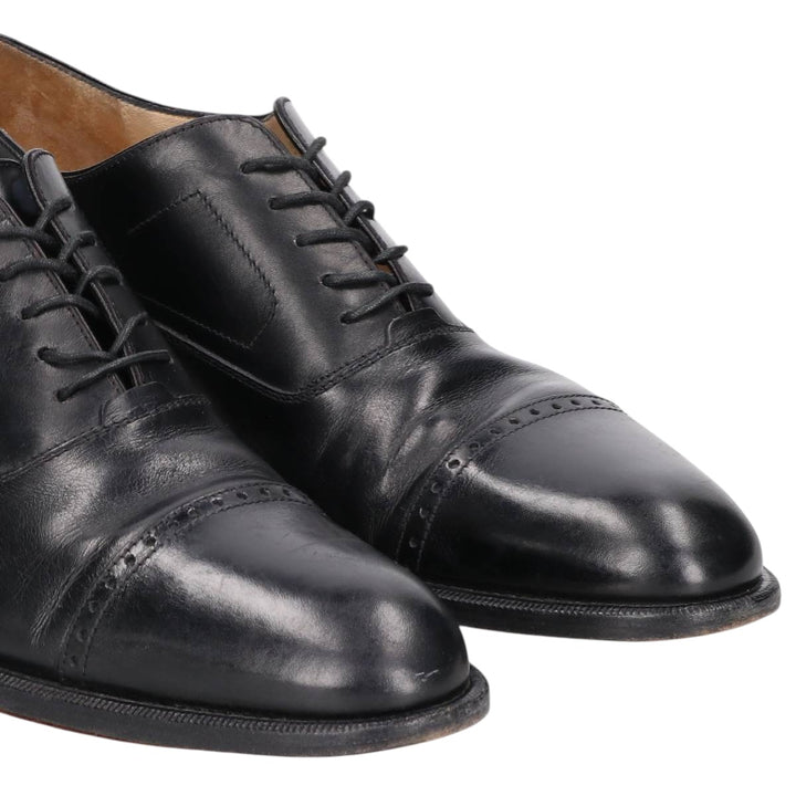 Salvatore Ferragamo straight-tip shoes, made in Italy Men's 26.5cm unclear black type Vintage Second Hand