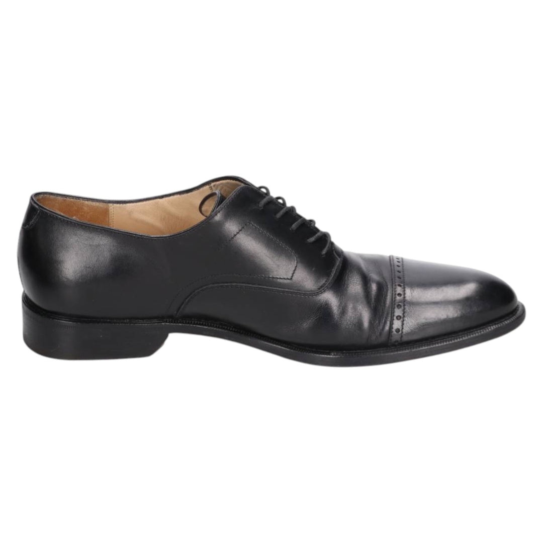 Salvatore Ferragamo straight-tip shoes, made in Italy Men's 26.5cm unclear black type Vintage Second Hand