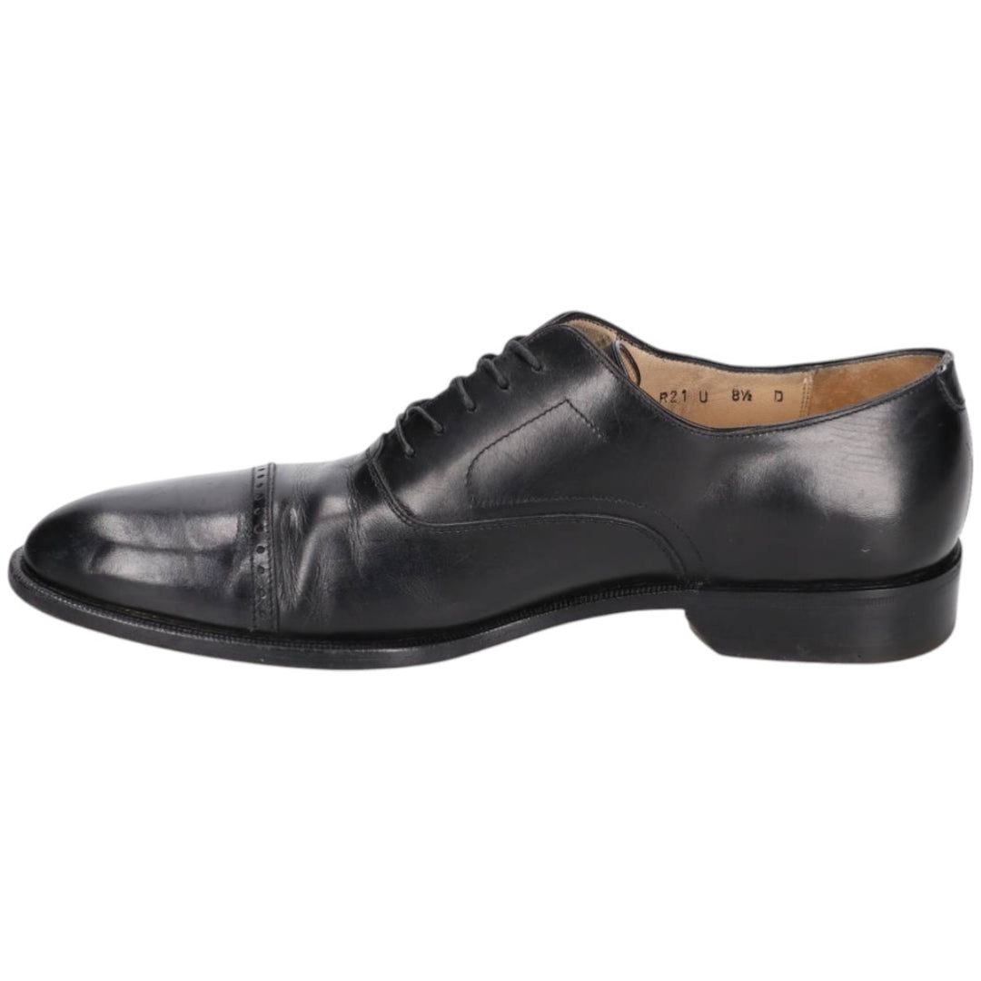 Salvatore Ferragamo straight-tip shoes, made in Italy Men's 26.5cm unclear black type Vintage Second Hand