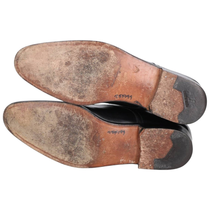 Salvatore Ferragamo straight-tip shoes, made in Italy Men's 26.5cm unclear black type Vintage Second Hand