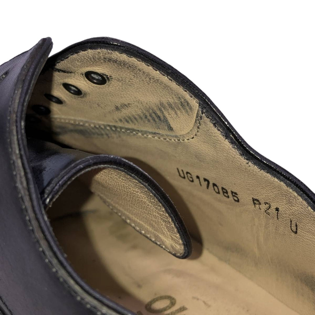 Salvatore Ferragamo straight-tip shoes, made in Italy Men's 26.5cm unclear black type Vintage Second Hand