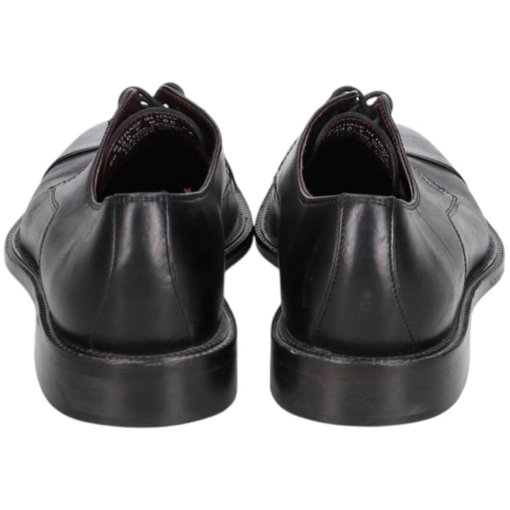 Bostonian Square Toe Straight Tip Shoes, Made in Italy, Men's Size 9.8" (Saa014930) Men's 25.0cm genuine leather black type Vintage Second Hand