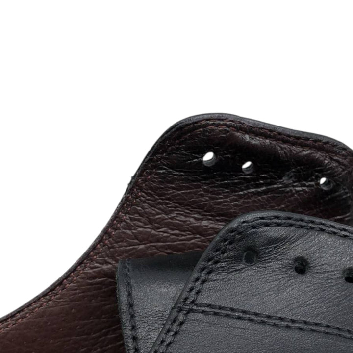 Bostonian Square Toe Straight Tip Shoes, Made in Italy, Men's Size 9.8" (Saa014930) Men's 25.0cm genuine leather black type Vintage Second Hand