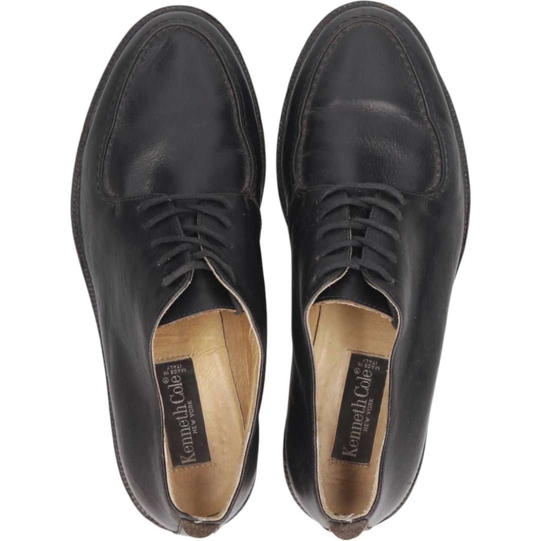 Kenneth Cole U-tip shoes, made in Italy, size 7 1/2 Men's 25.5cm genuine leather black type Vintage Second Hand