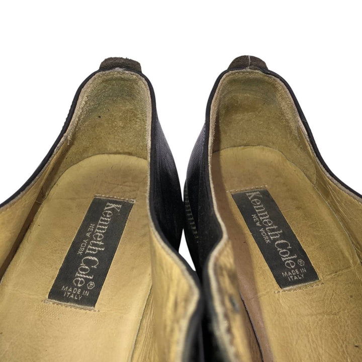 Kenneth Cole U-tip shoes, made in Italy, size 7 1/2 Men's 25.5cm genuine leather black type Vintage Second Hand