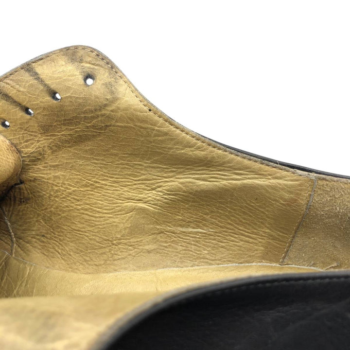Kenneth Cole U-tip shoes, made in Italy, size 7 1/2 Men's 25.5cm genuine leather black type Vintage Second Hand