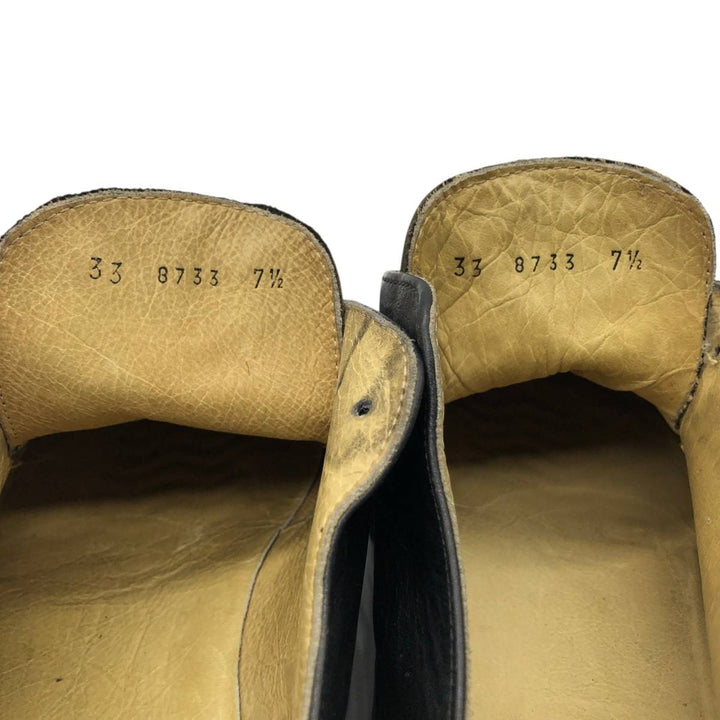 Kenneth Cole U-tip shoes, made in Italy, size 7 1/2 Men's 25.5cm genuine leather black type Vintage Second Hand