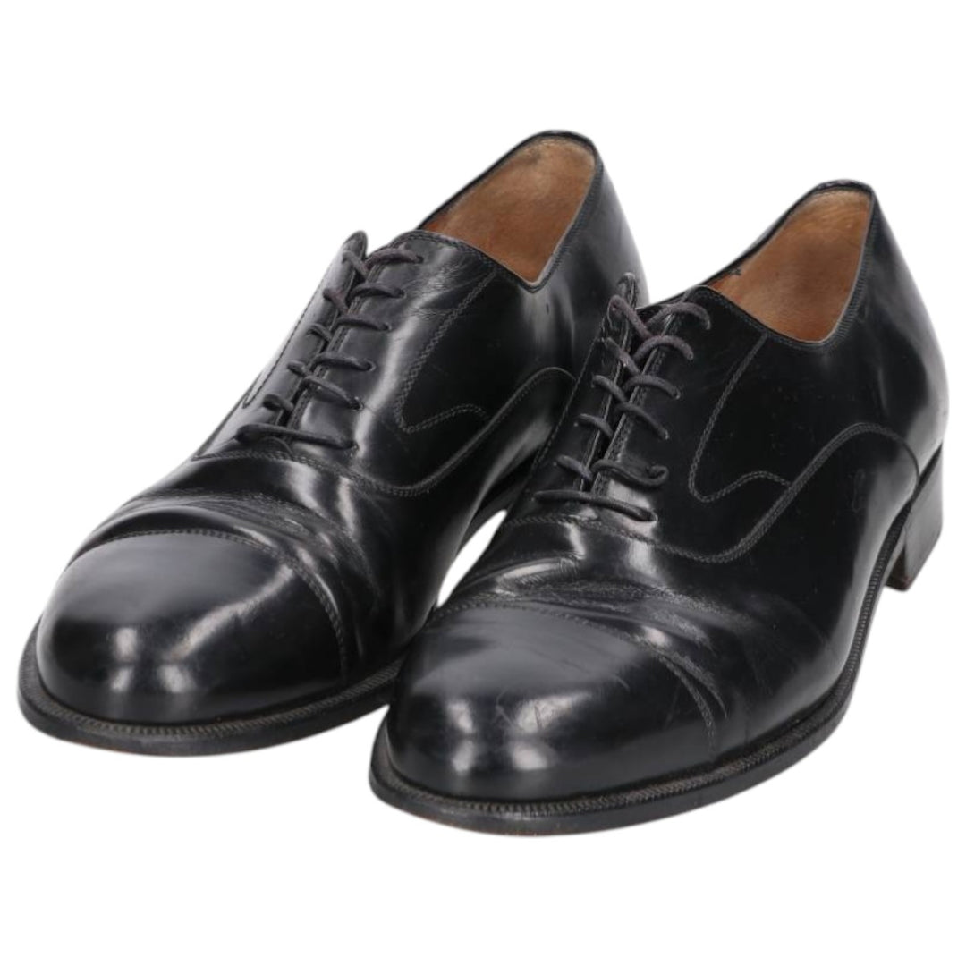 Salvatore Ferragamo straight-tip shoes, made in Italy Men's 26.5cm unclear black type Vintage Second Hand