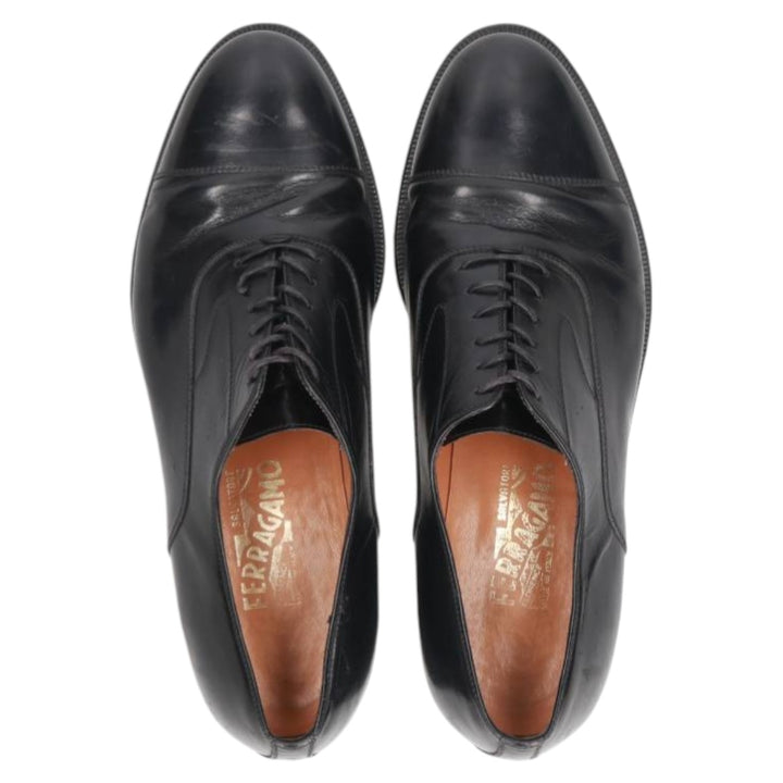 Salvatore Ferragamo straight-tip shoes, made in Italy Men's 26.5cm unclear black type Vintage Second Hand