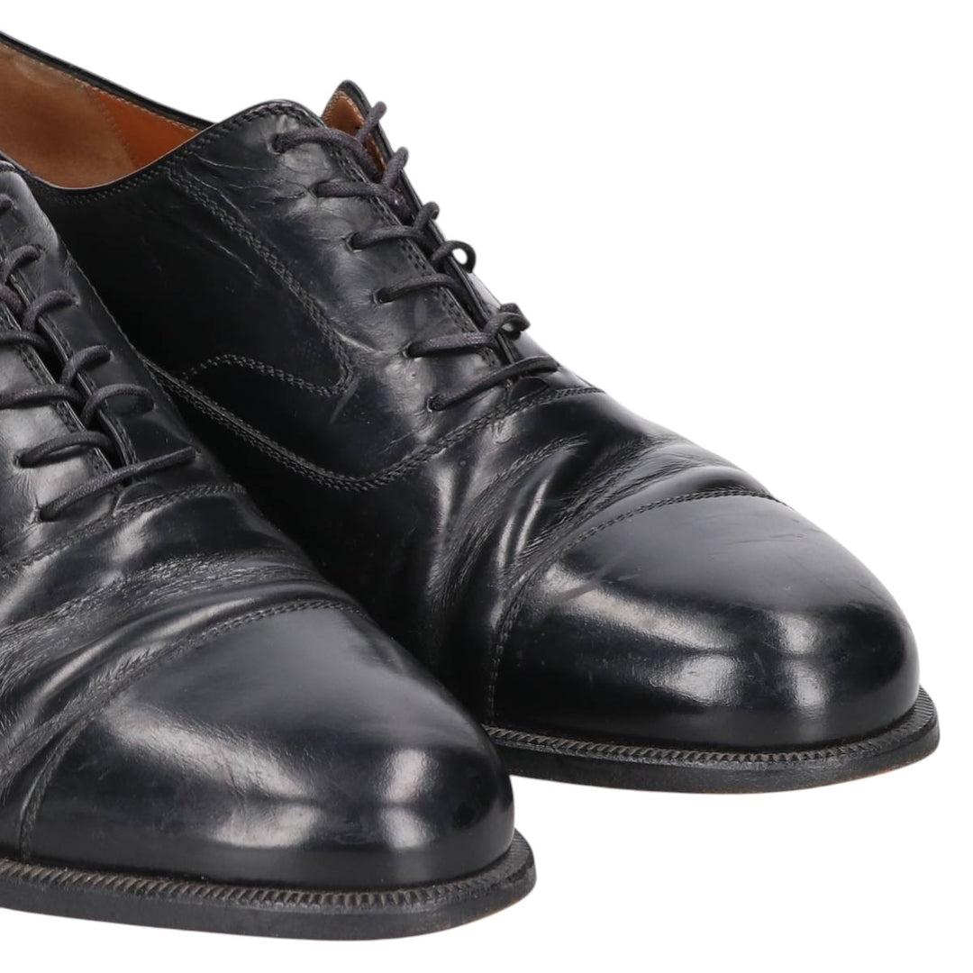 Salvatore Ferragamo straight-tip shoes, made in Italy Men's 26.5cm unclear black type Vintage Second Hand