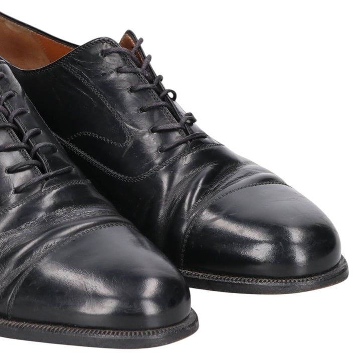 Salvatore Ferragamo straight-tip shoes, made in Italy Men's 26.5cm unclear black type Vintage Second Hand