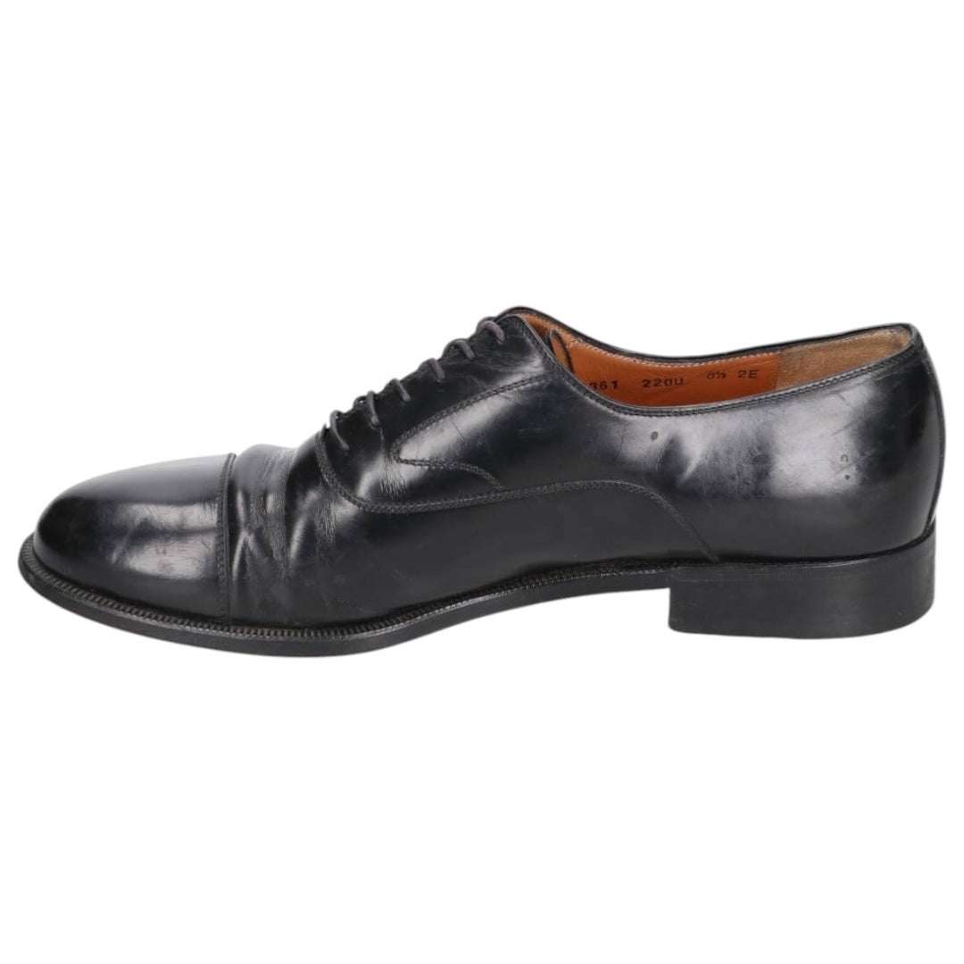 Salvatore Ferragamo straight-tip shoes, made in Italy Men's 26.5cm unclear black type Vintage Second Hand