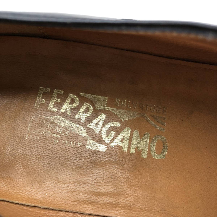Salvatore Ferragamo straight-tip shoes, made in Italy Men's 26.5cm unclear black type Vintage Second Hand