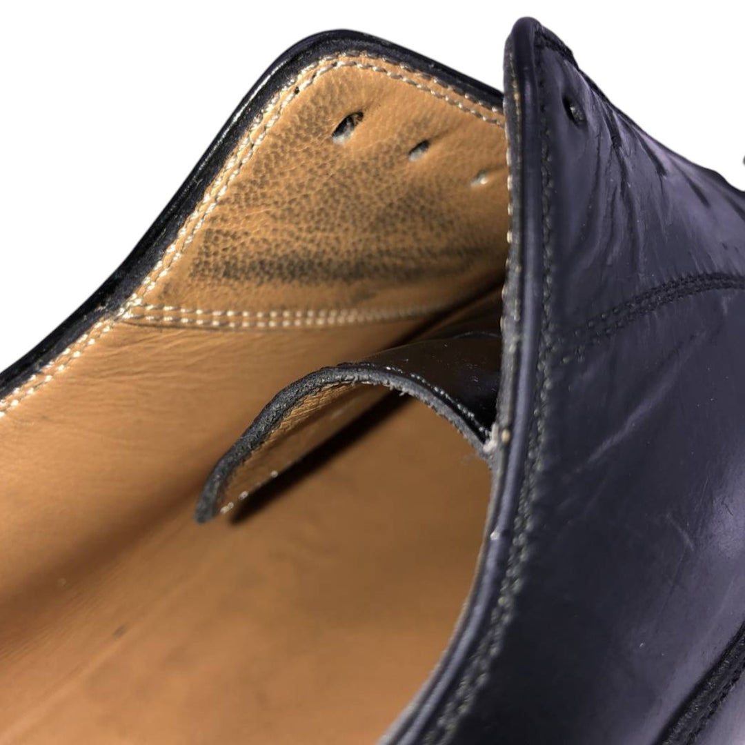 Salvatore Ferragamo straight-tip shoes, made in Italy Men's 26.5cm unclear black type Vintage Second Hand