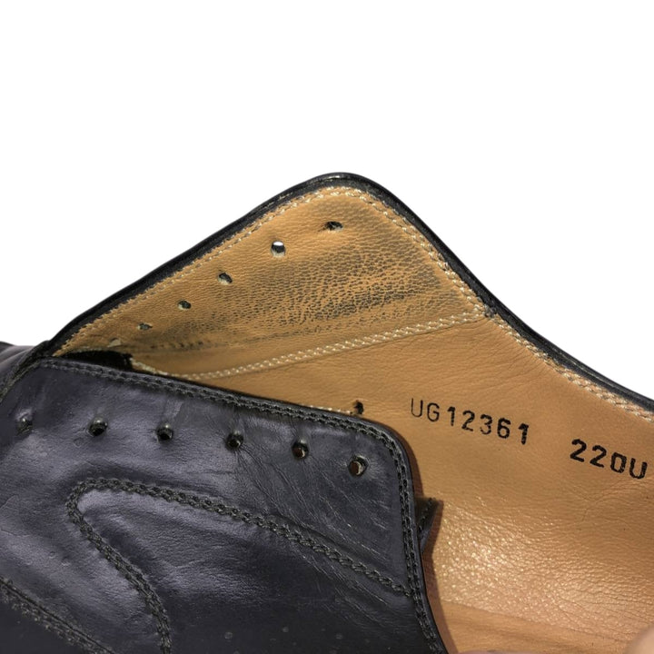 Salvatore Ferragamo straight-tip shoes, made in Italy Men's 26.5cm unclear black type Vintage Second Hand