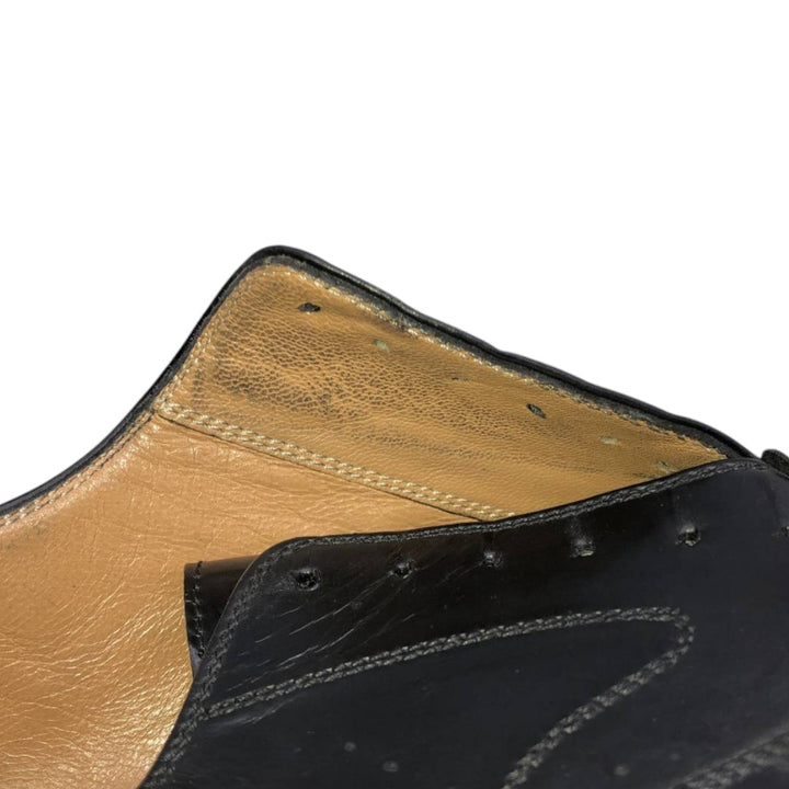 Salvatore Ferragamo straight-tip shoes, made in Italy Men's 26.5cm unclear black type Vintage Second Hand