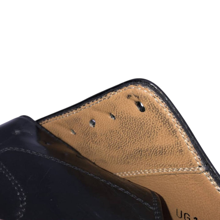 Salvatore Ferragamo straight-tip shoes, made in Italy Men's 26.5cm unclear black type Vintage Second Hand