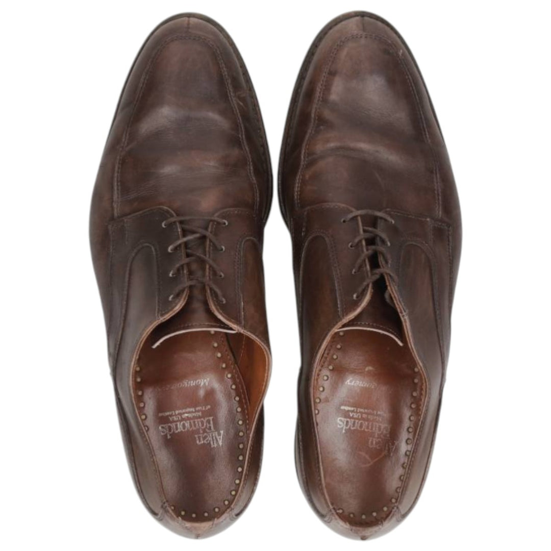 Allen Edmonds Montgomery U-Tip Shoes, Made in USA Men's 27.0cm genuine leather brown type Vintage Second Hand