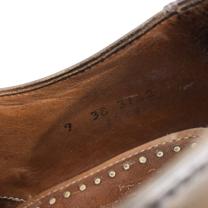 Allen Edmonds Montgomery U-Tip Shoes, Made in USA Men's 27.0cm genuine leather brown type Vintage Second Hand