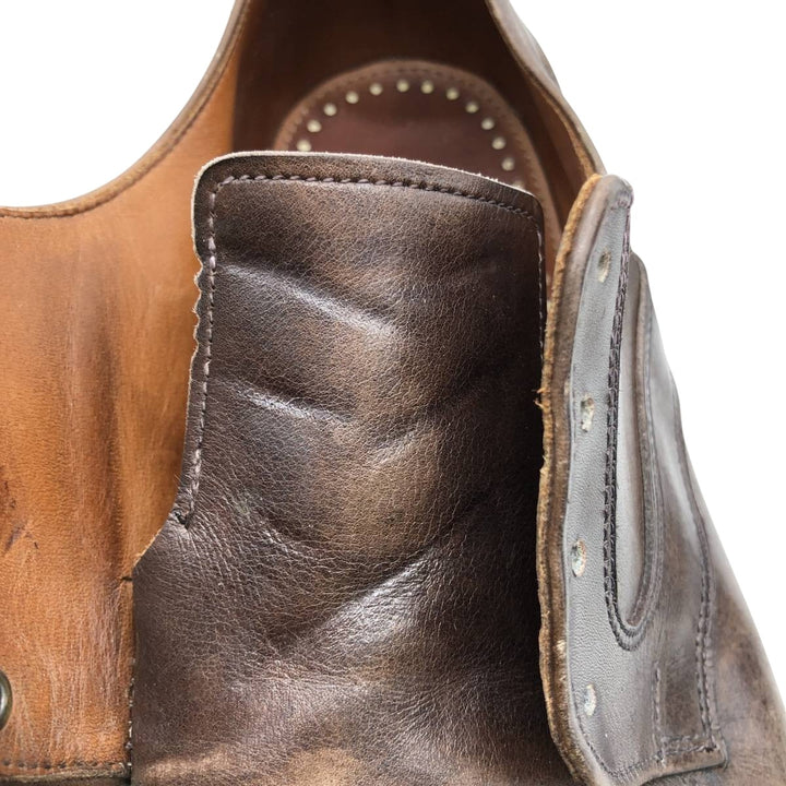 Allen Edmonds Montgomery U-Tip Shoes, Made in USA Men's 27.0cm genuine leather brown type Vintage Second Hand